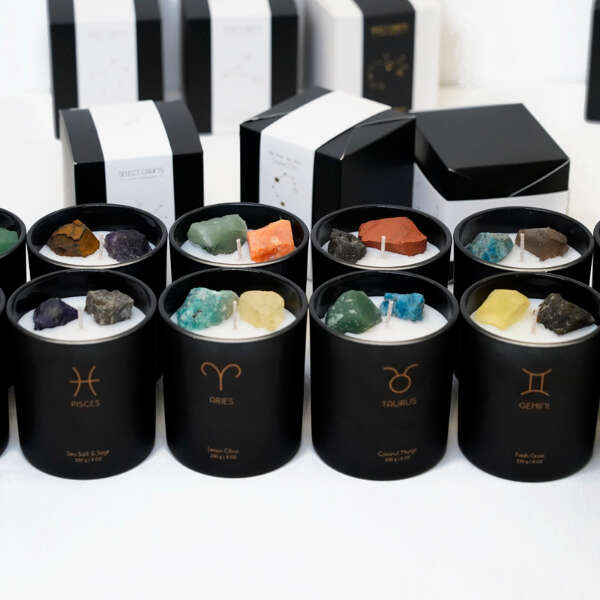 Lumira	-	Astrological candle with natural stones